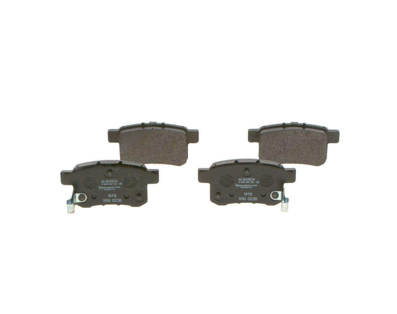 0986494338 Bosch Sapatas do freio traseiras de disco