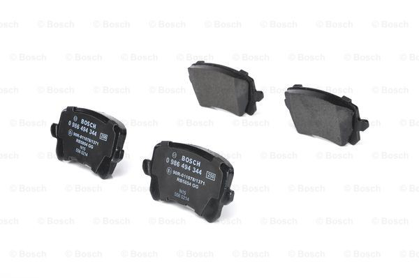 Compre 0986494344 Bosch Sapatas do freio traseiras de disco