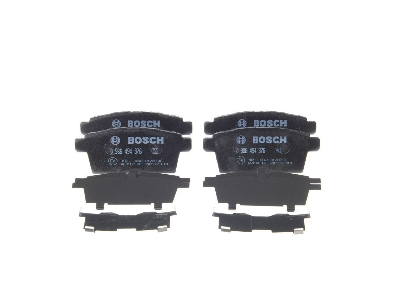 0986494376 Bosch Sapatas do freio traseiras de disco