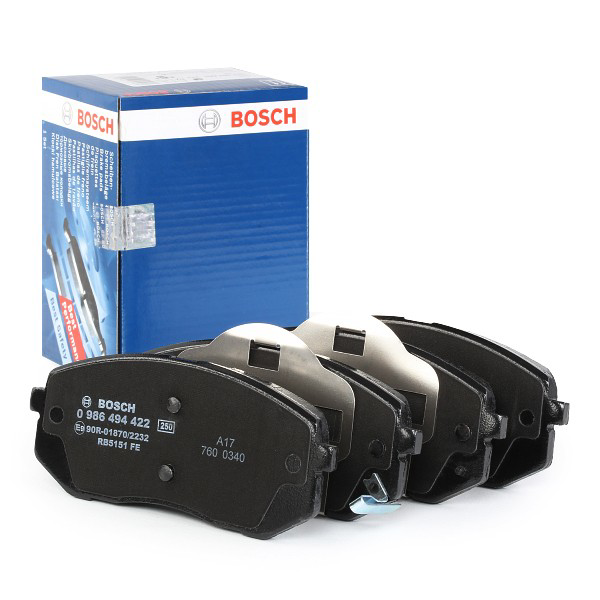 Sapatas do freio dianteiras de disco 0986494422 Bosch