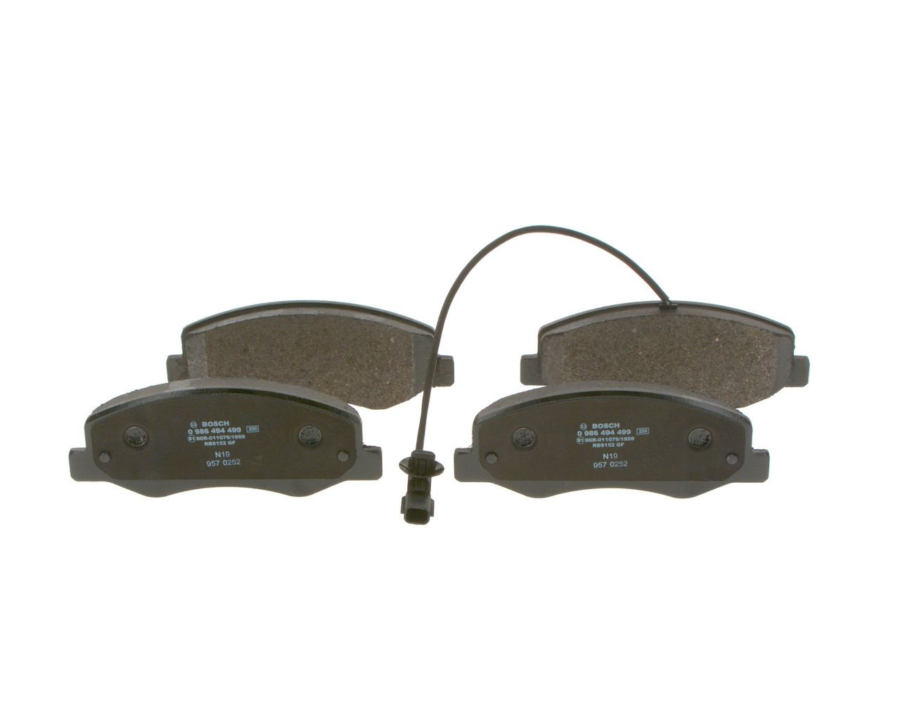Compre 0986494499 Bosch Sapatas do freio traseiras de disco