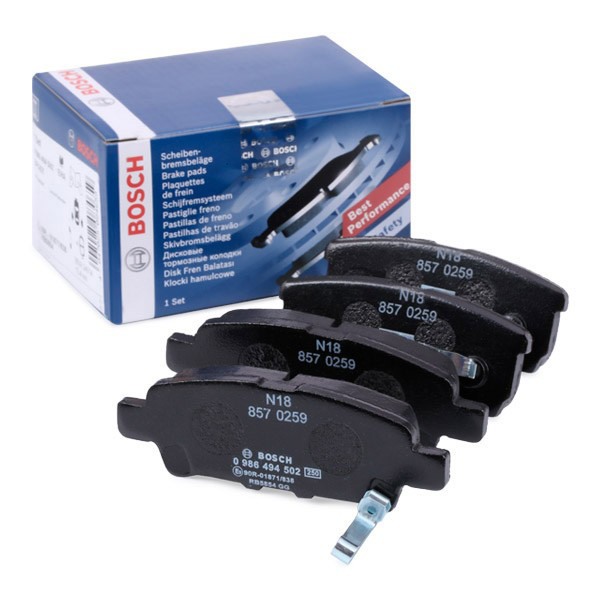 Compre 0986494502 Bosch Sapatas do freio traseiras de disco
