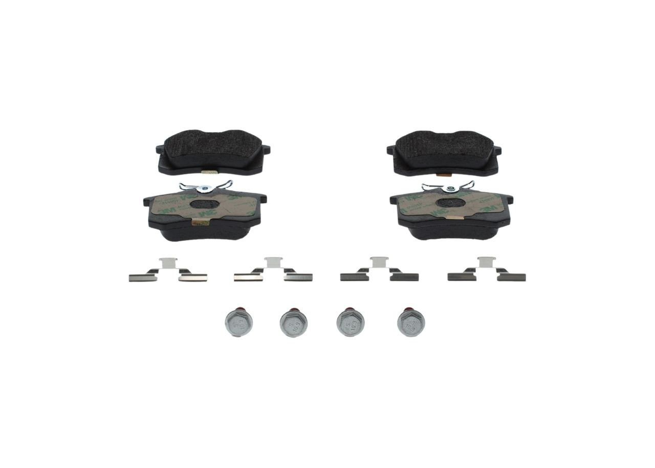 Compre 0986494596 Bosch Sapatas do freio traseiras de disco