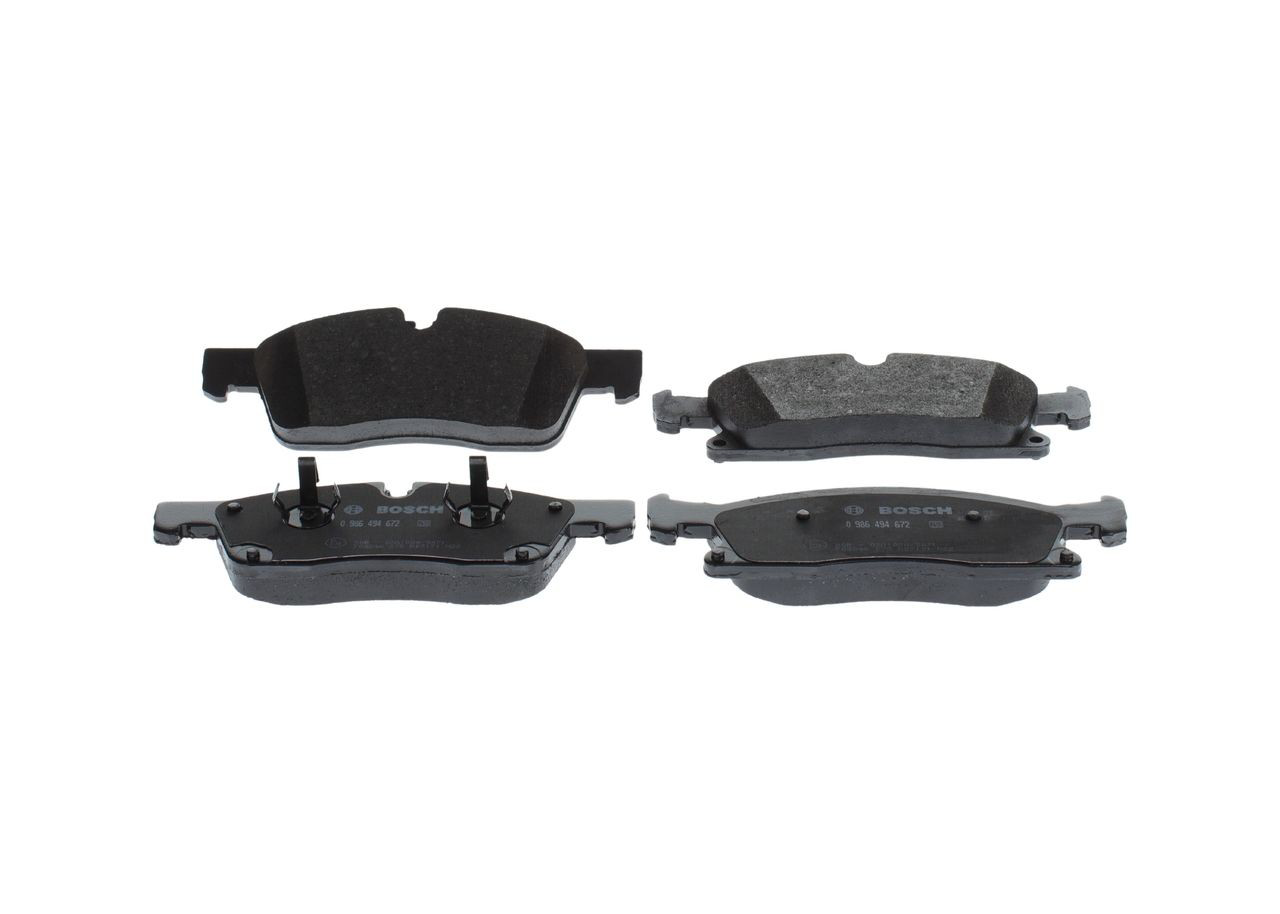 0986494672 Bosch Sapatas do freio dianteiras de disco