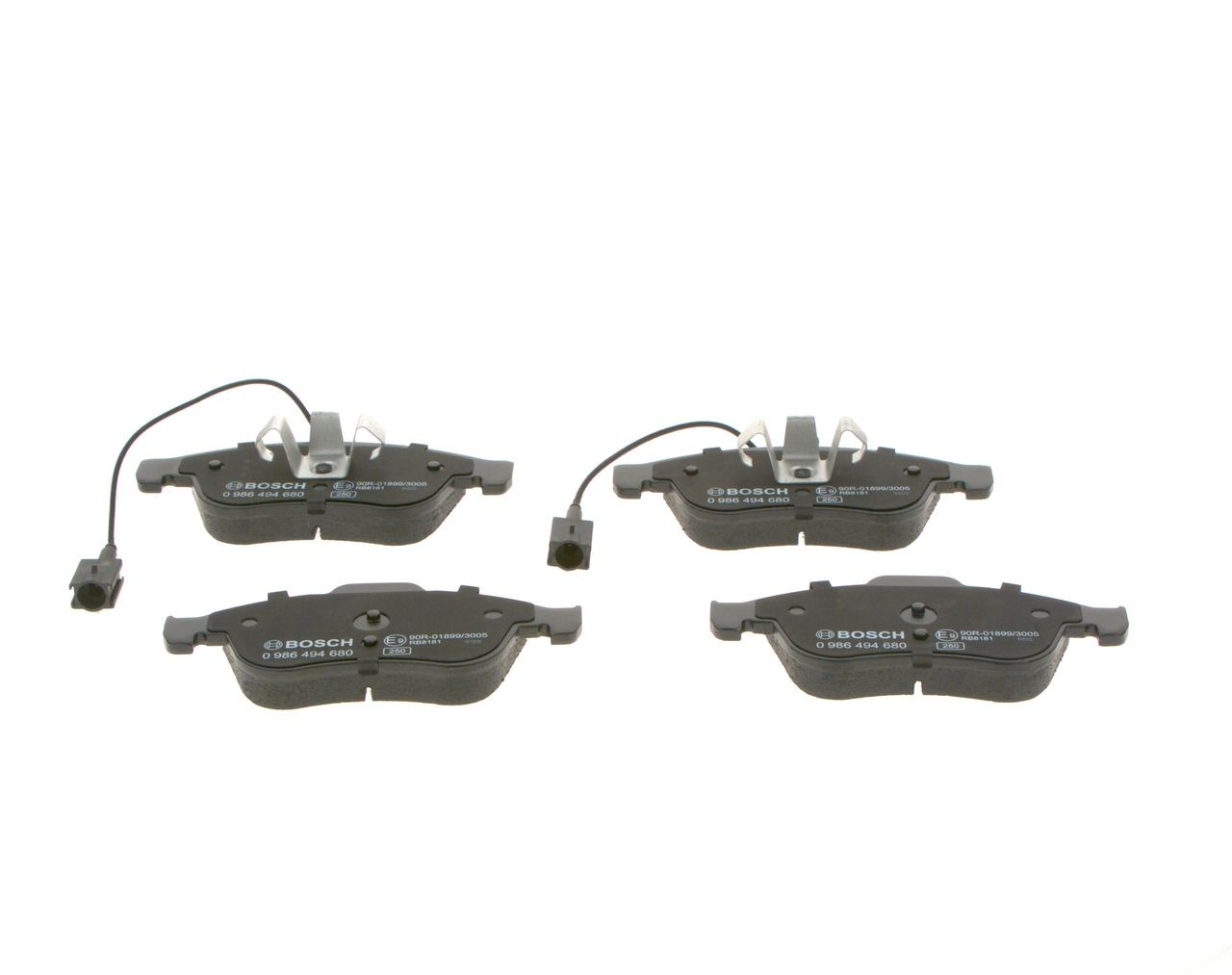 0986494680 Bosch Sapatas do freio dianteiras de disco