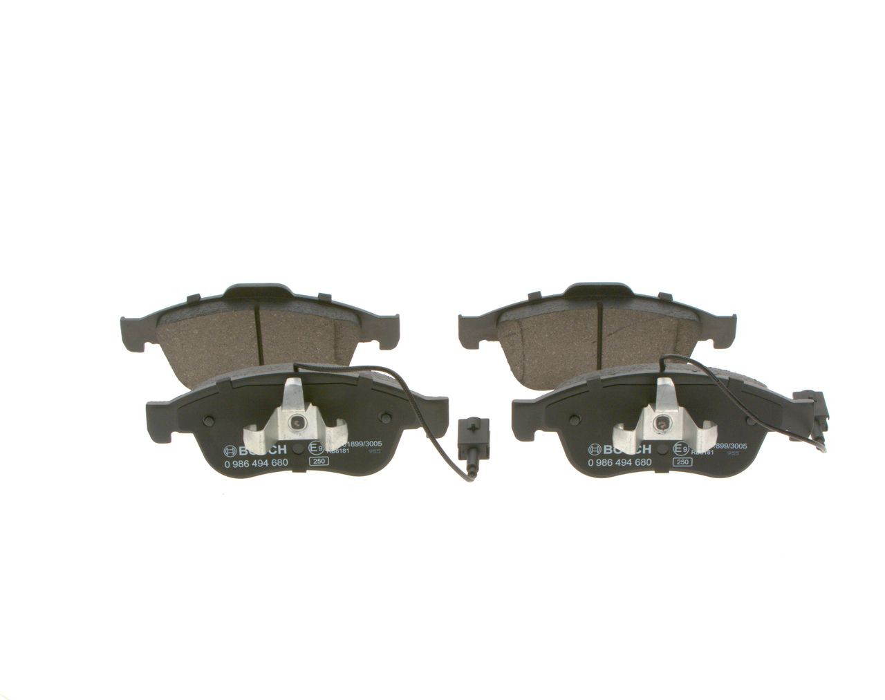 Compre 0986494680 Bosch Sapatas do freio dianteiras de disco