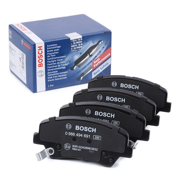 0986494691 Bosch Sapatas do freio dianteiras de disco