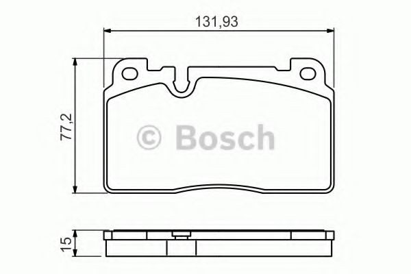 Compre 0986494702 Bosch Sapatas do freio dianteiras de disco