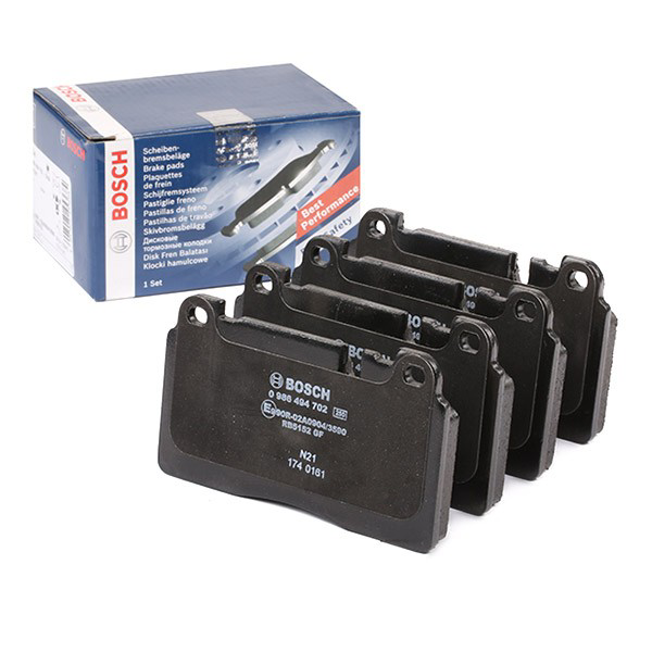 Sapatas do freio dianteiras de disco 0986494702 Bosch