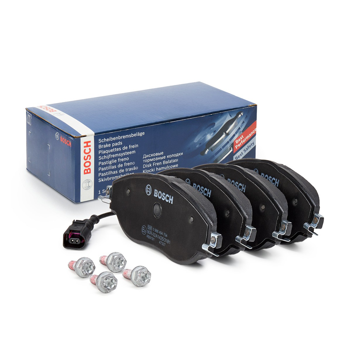 Compre 0986494704 Bosch Sapatas do freio dianteiras de disco