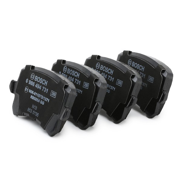 Compre 0986494731 Bosch Sapatas do freio traseiras de disco