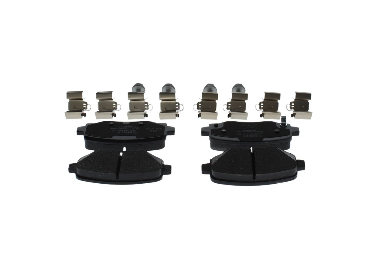 Compre 0986494745 Bosch Sapatas do freio traseiras de disco