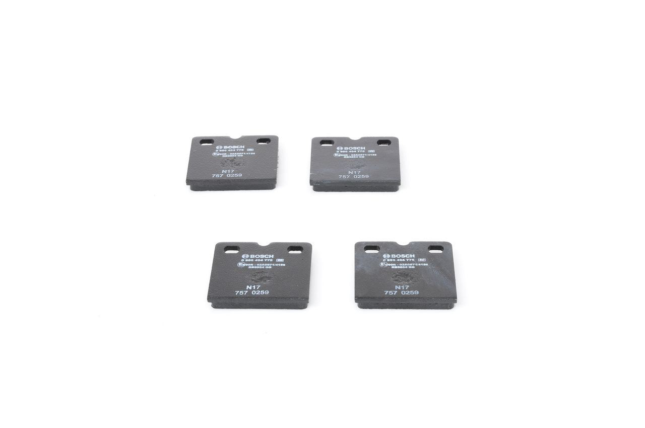 0986494775 Bosch Sapatas do freio traseiras de disco