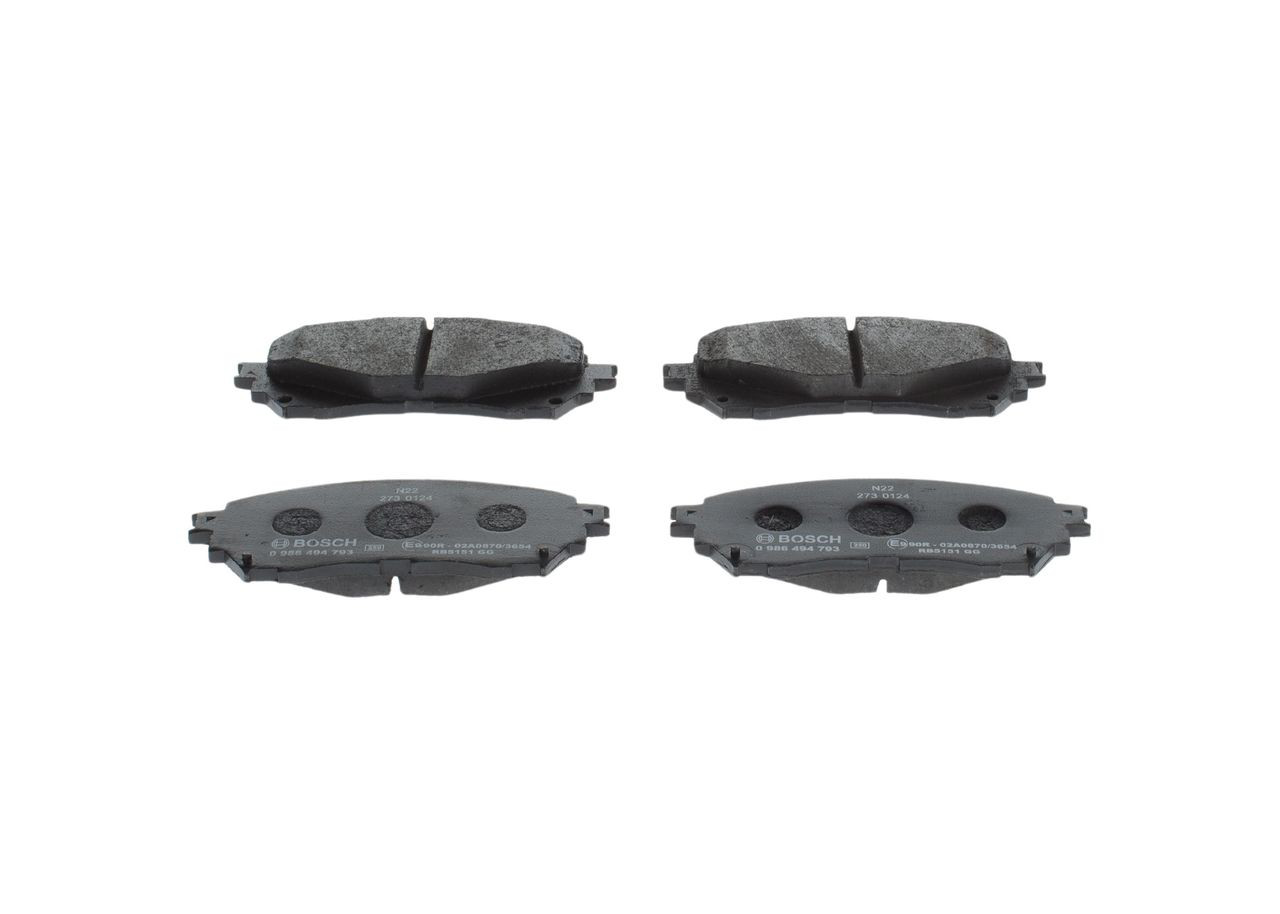 0986494793 Bosch Sapatas do freio dianteiras de disco