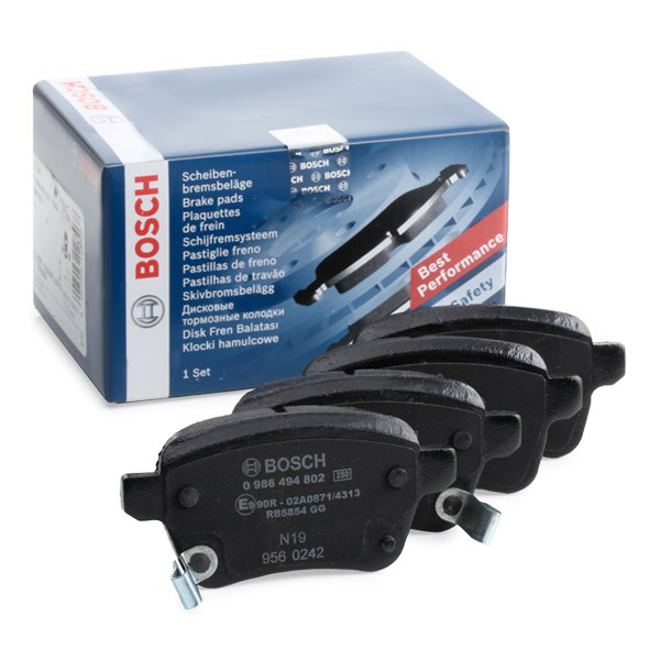 Sapatas do freio traseiras de disco 0986494802 Bosch