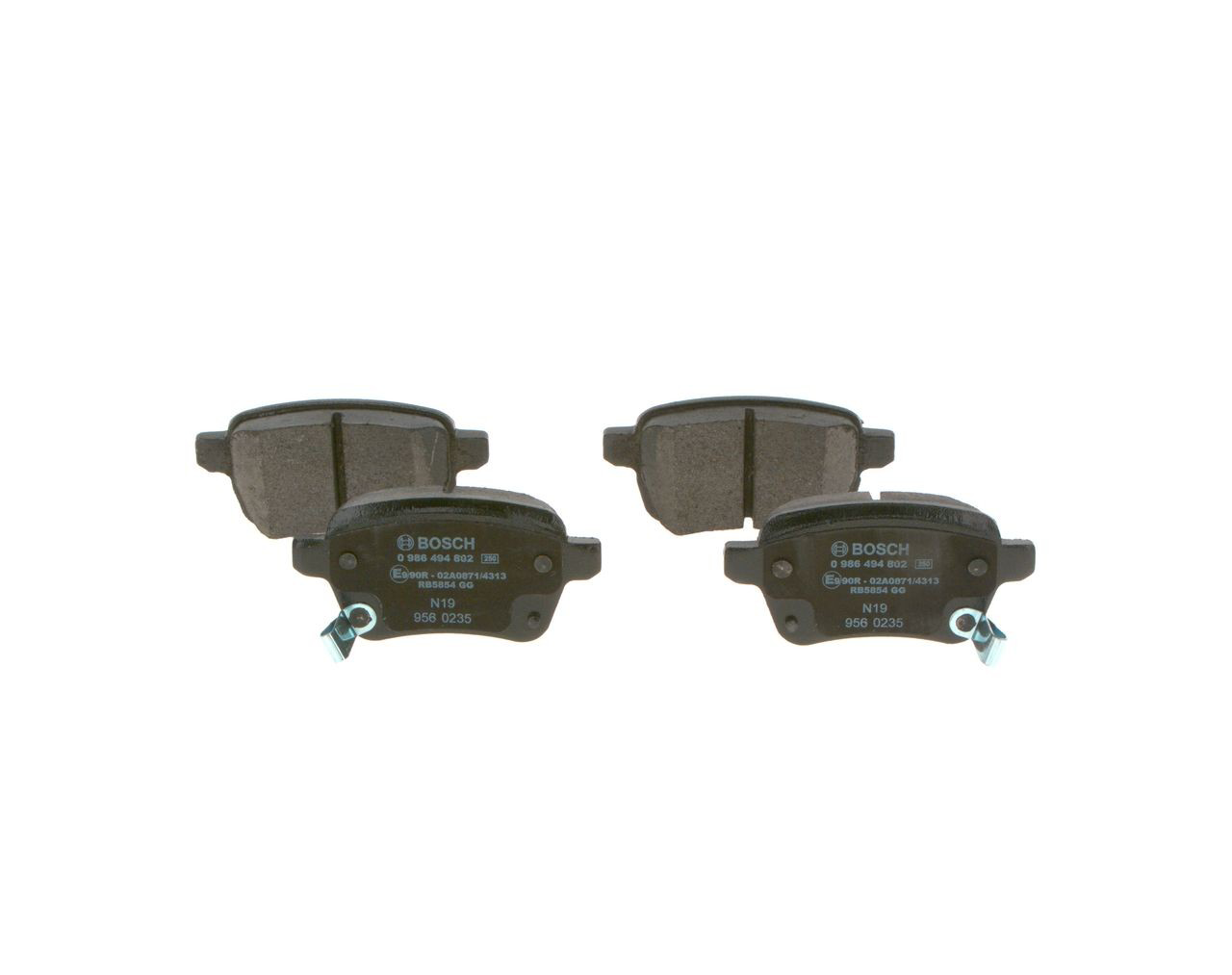Compre 0986494802 Bosch Sapatas do freio traseiras de disco