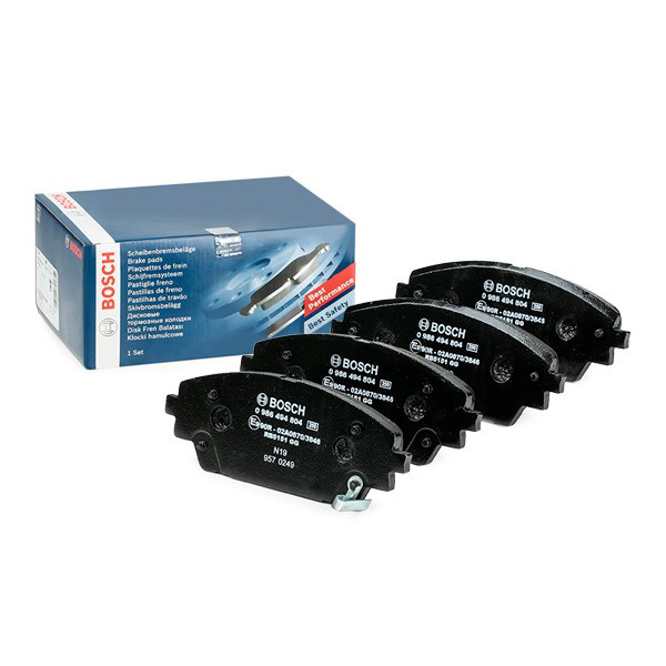 0986494804 Bosch Sapatas do freio dianteiras de disco