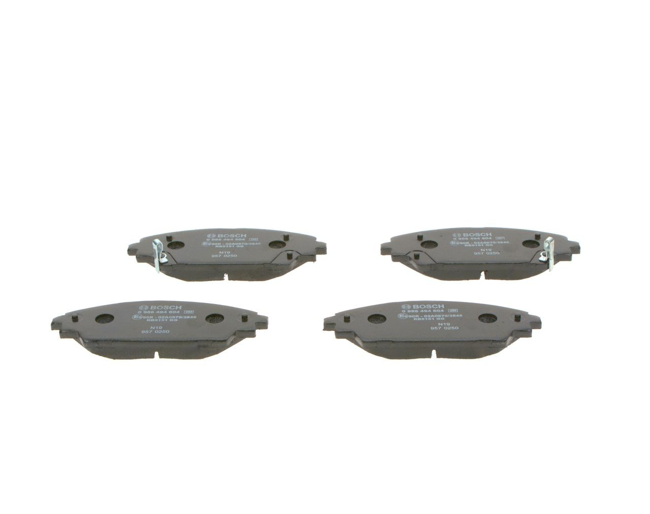 Compre 0986494804 Bosch Sapatas do freio dianteiras de disco