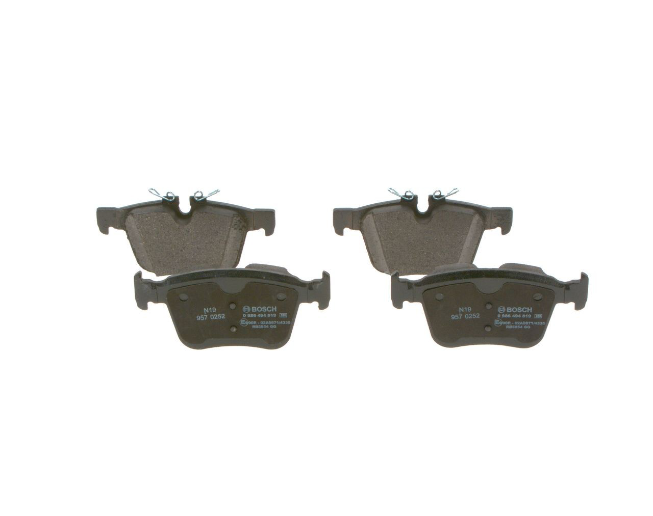 0986494819 Bosch Sapatas do freio traseiras de disco