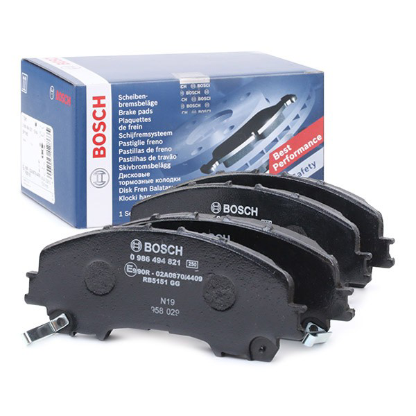 Compre 0986494821 Bosch Sapatas do freio dianteiras de disco
