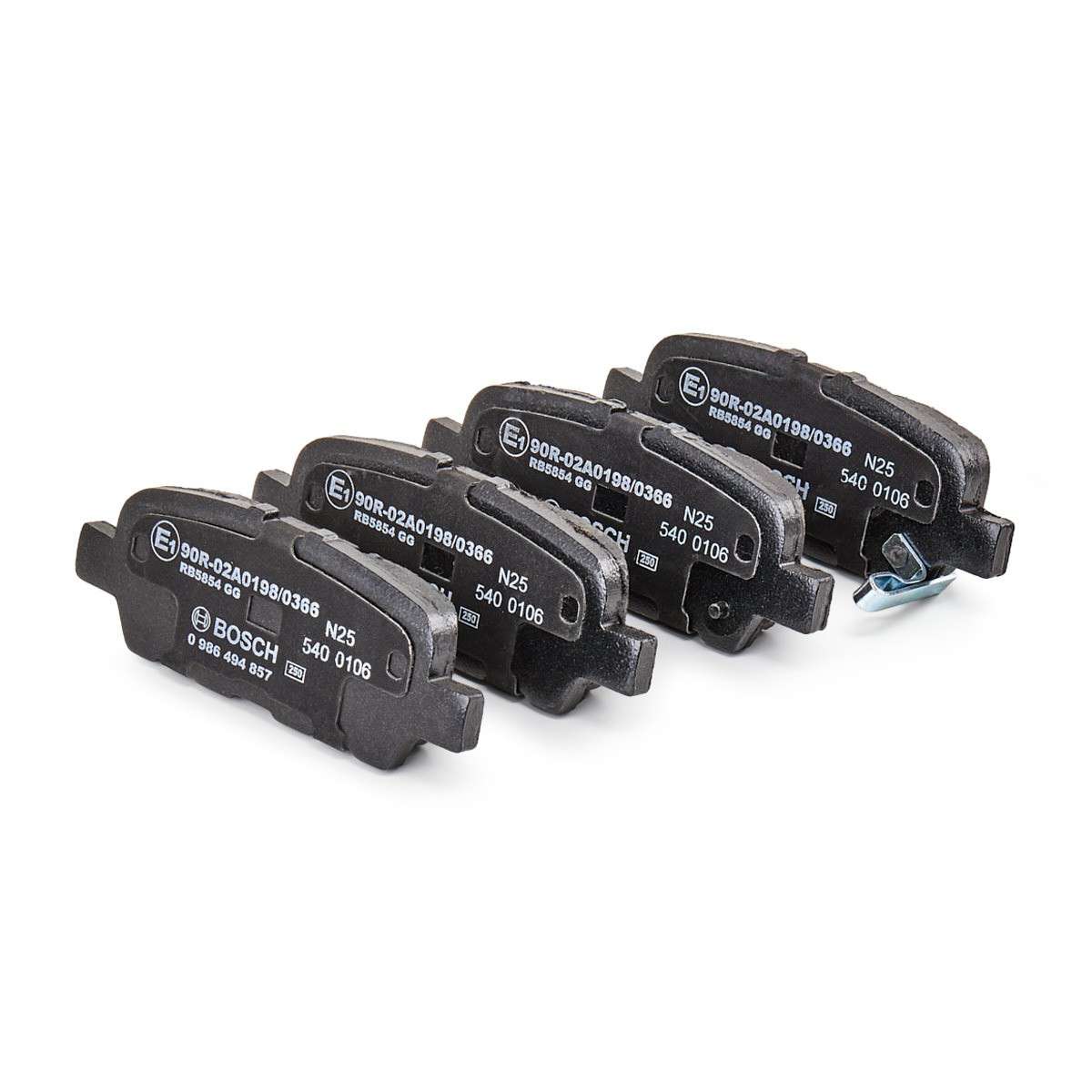 Compre 0986494857 Bosch Sapatas do freio traseiras de disco