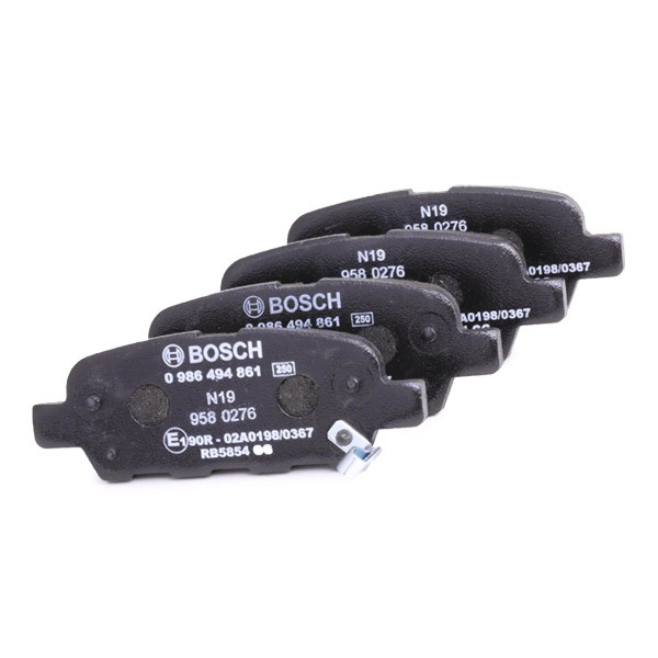 Compre 0986494861 Bosch Sapatas do freio traseiras de disco