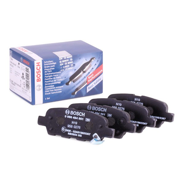 0986494861 Bosch Sapatas do freio traseiras de disco