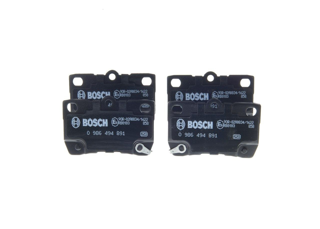 Compre 0986494891 Bosch Sapatas do freio traseiras de disco