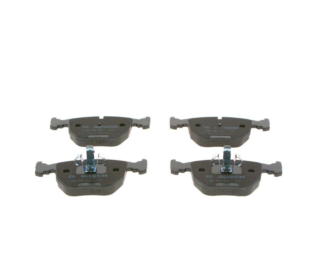 Sapatas do freio traseiras de disco 0986494918 Bosch