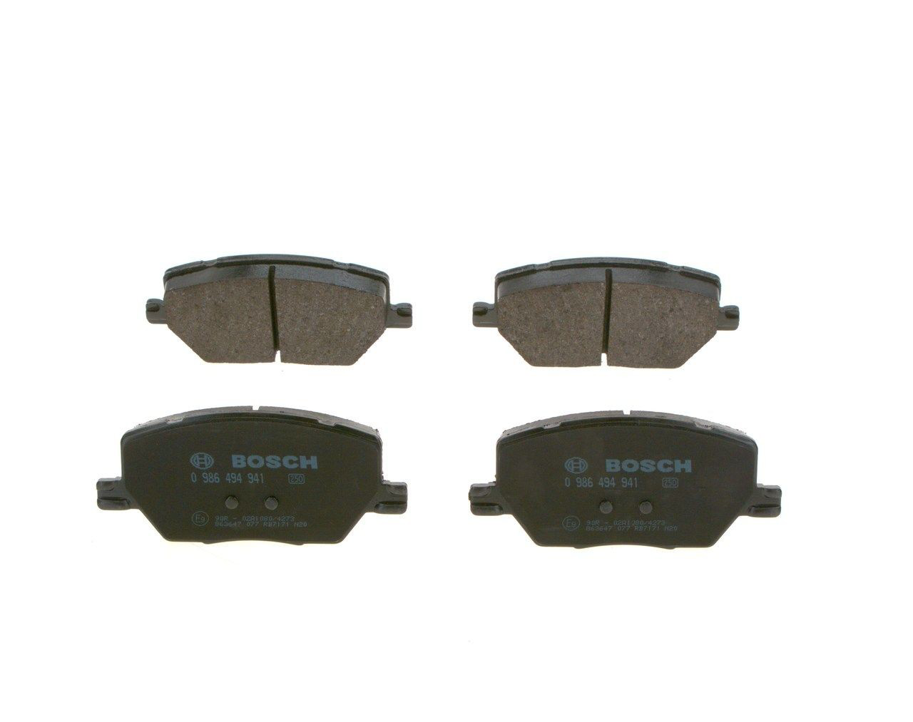 Sapatas do freio dianteiras de disco Bosch 0986494941 preço, a partir de 38,56 USD