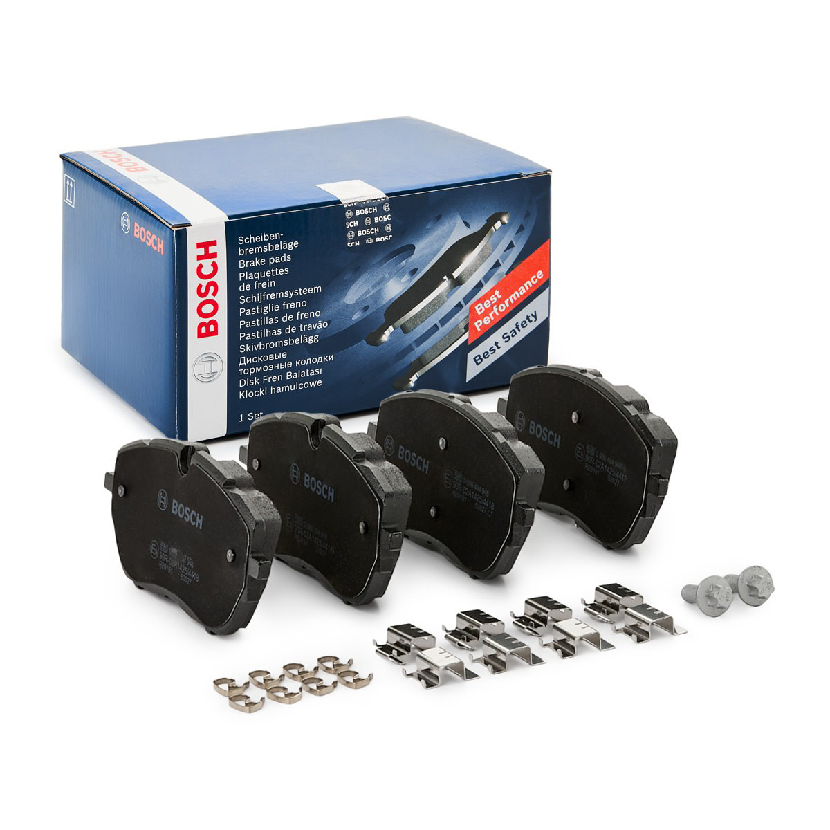 Sapatas do freio dianteiras de disco 0986494946 Bosch