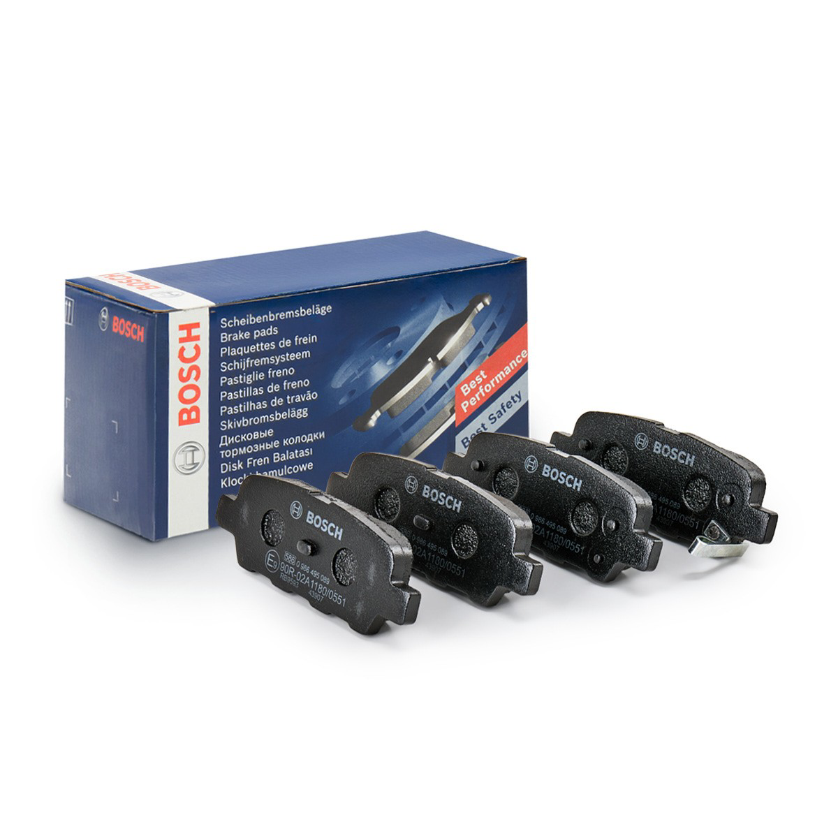 0986495089 Bosch Sapatas do freio traseiras de disco
