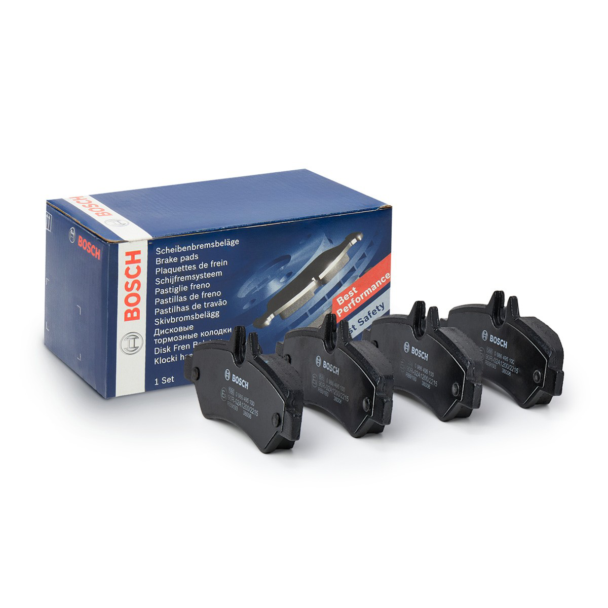 Sapatas do freio traseiras de disco 0986495100 Bosch