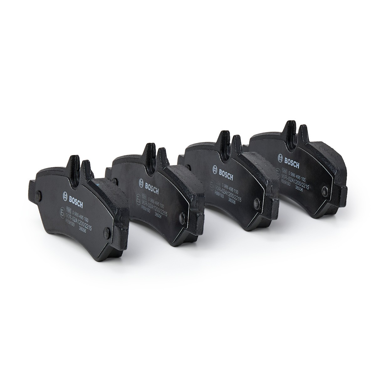 Compre 0986495100 Bosch Sapatas do freio traseiras de disco