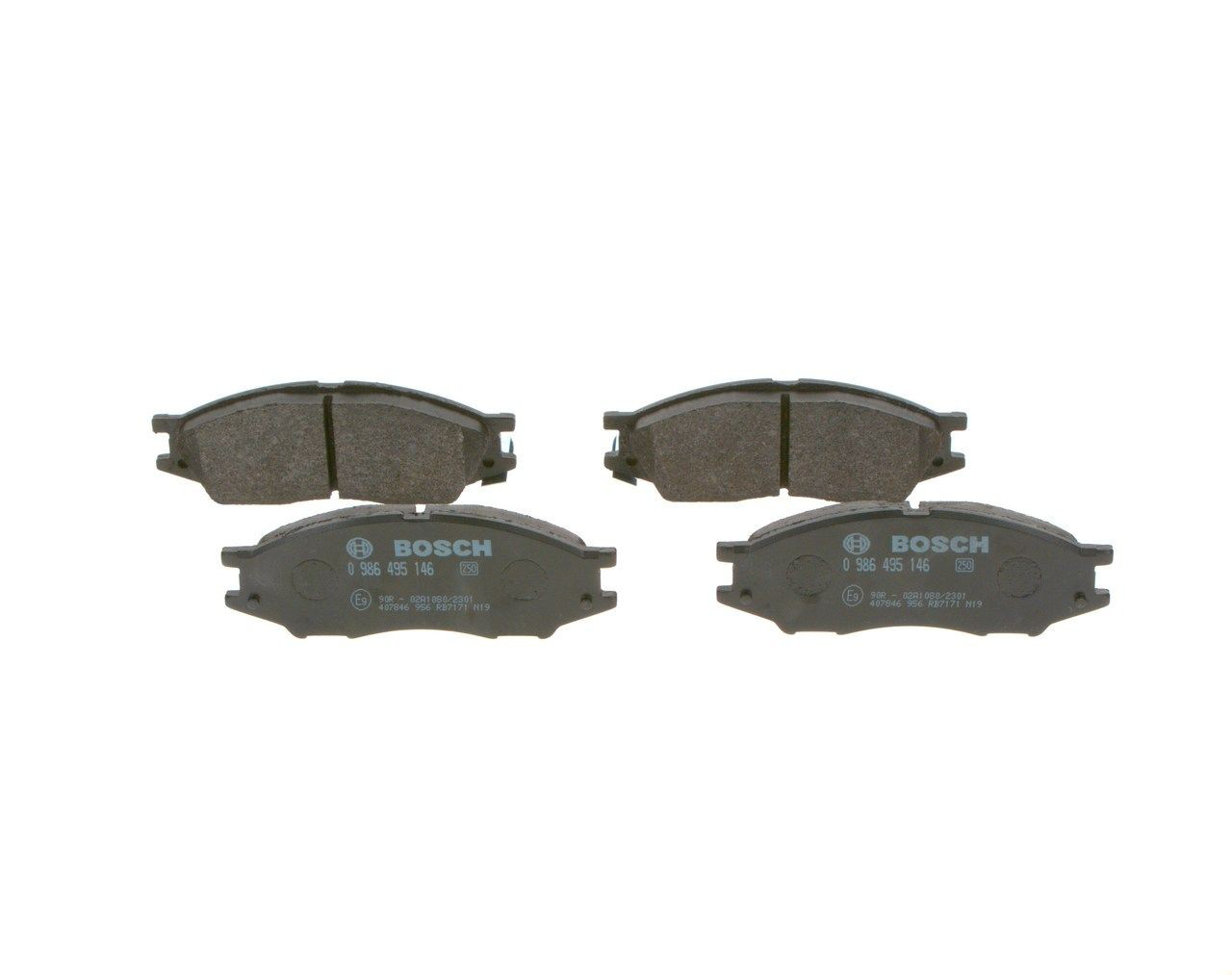 0986495146 Bosch Sapatas do freio dianteiras de disco