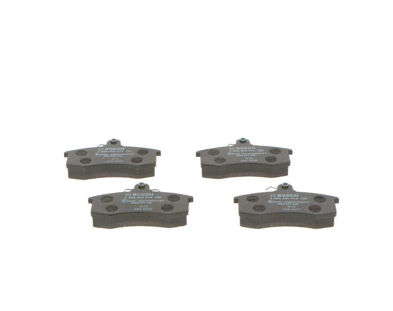 0986495214 Bosch Sapatas do freio dianteiras de disco