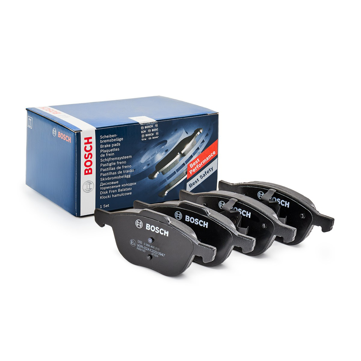 0986495215 Bosch Sapatas do freio dianteiras de disco