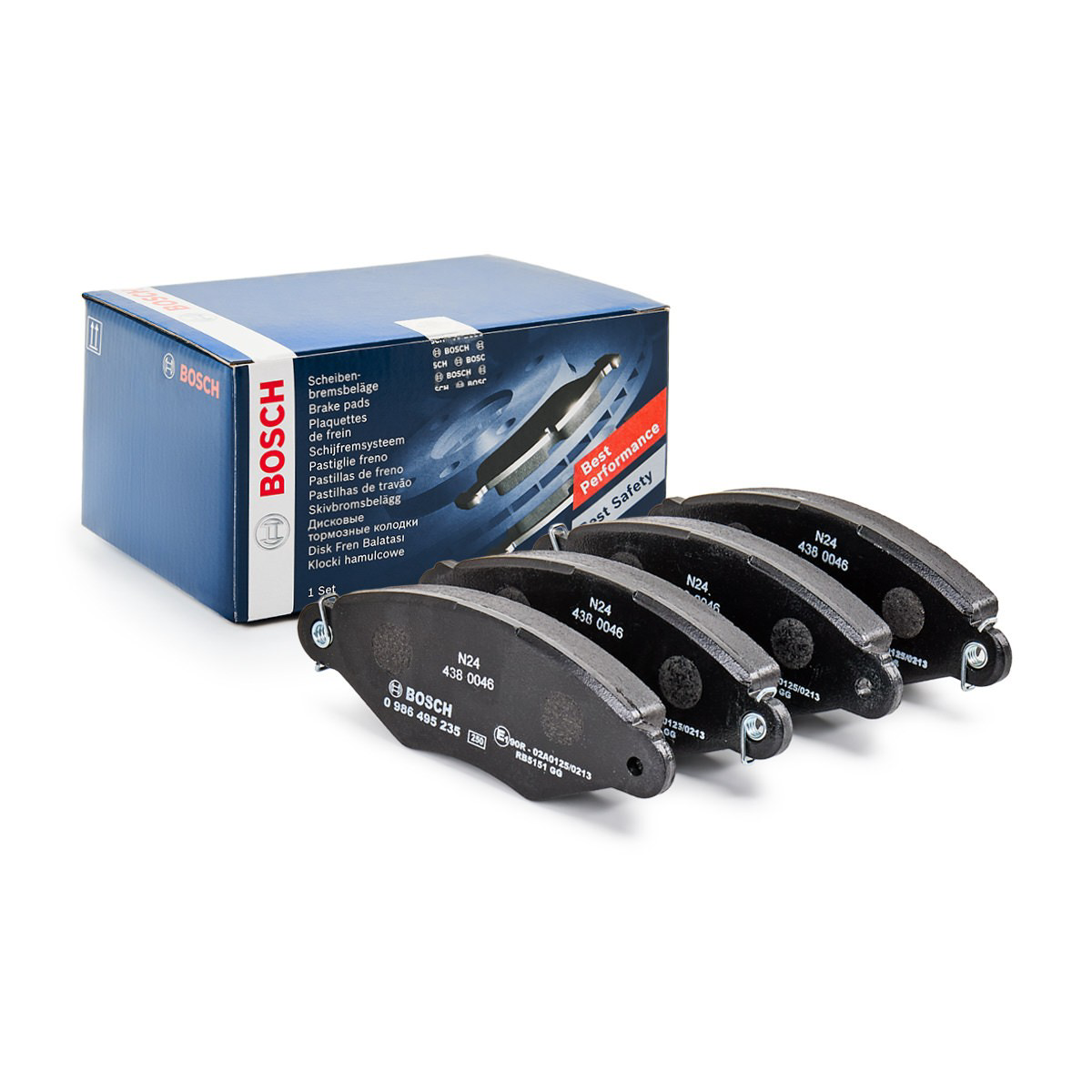 0986495235 Bosch Sapatas do freio dianteiras de disco