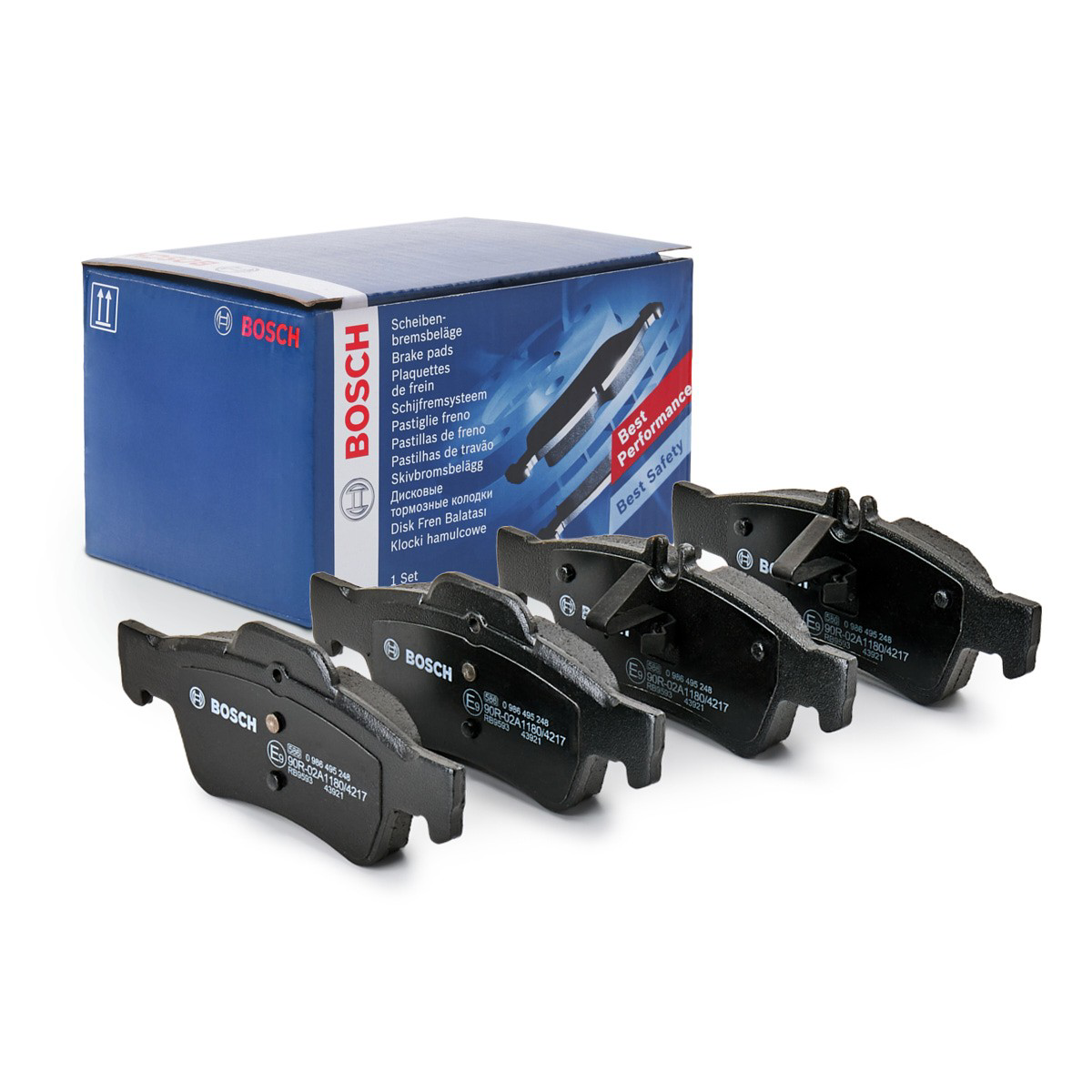Sapatas do freio traseiras de disco Bosch 0986495248 preço, a partir de 28,53 USD