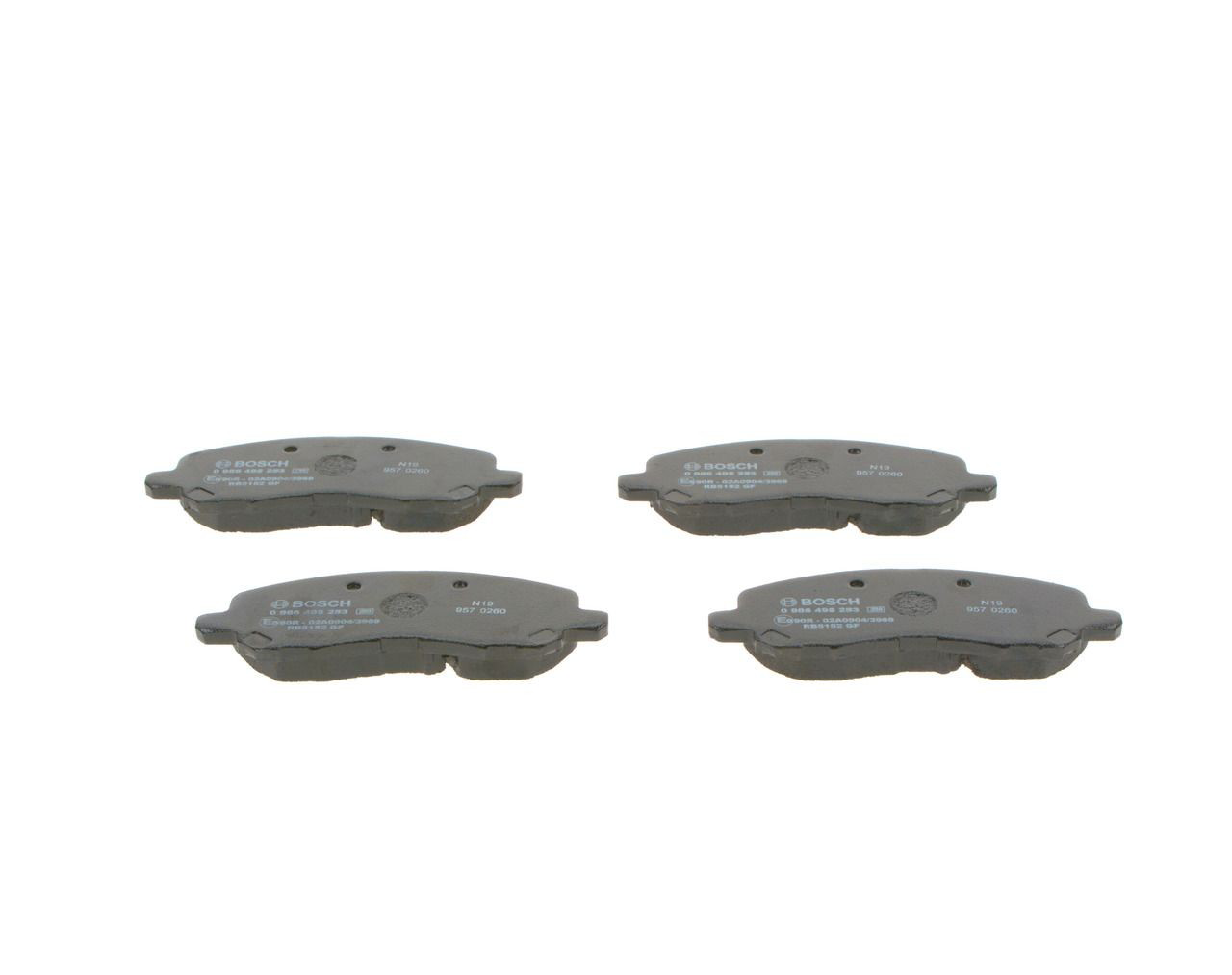 Sapatas do freio dianteiras de disco Bosch 0986495253 preço, a partir de 29,36 USD