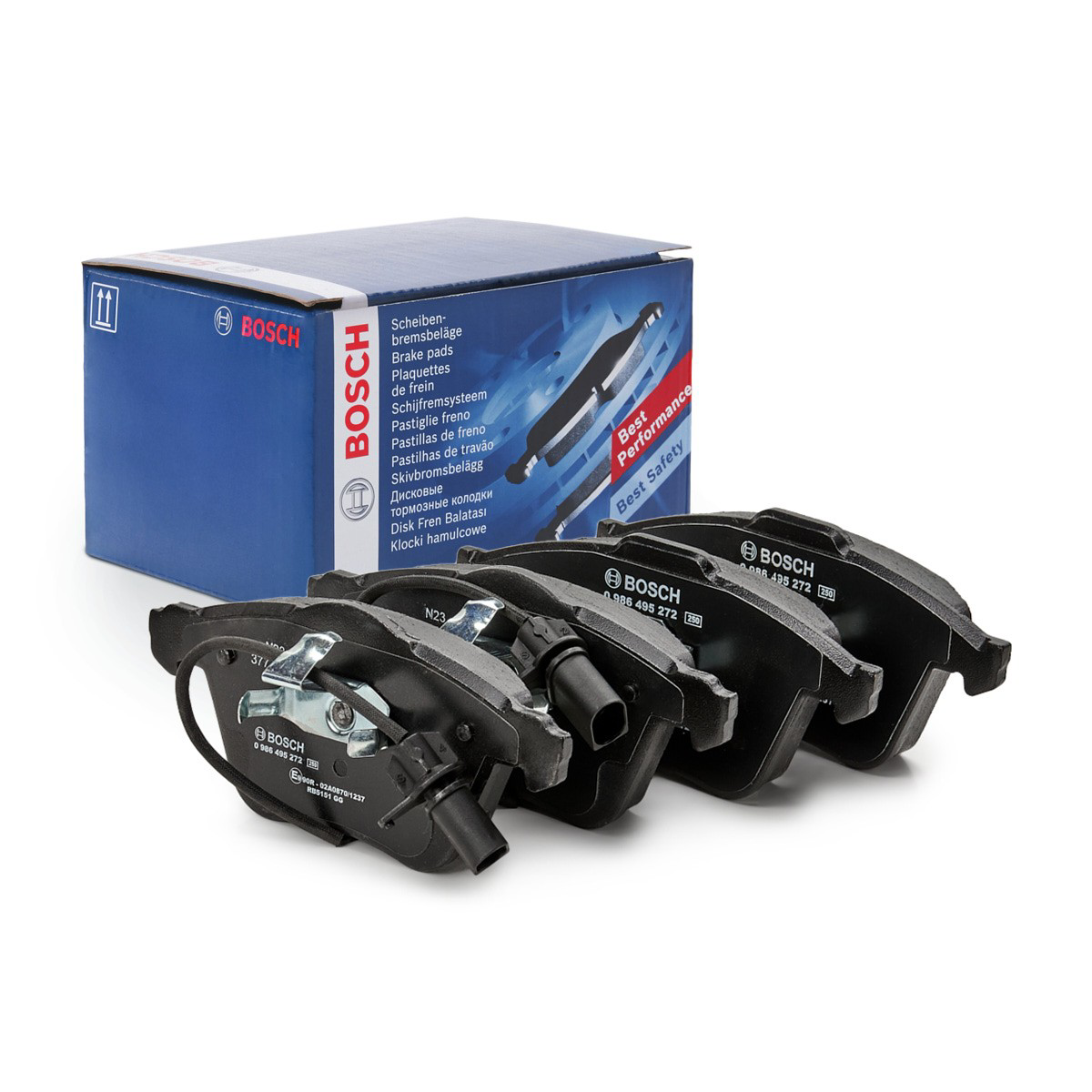 0986495272 Bosch Sapatas do freio dianteiras de disco
