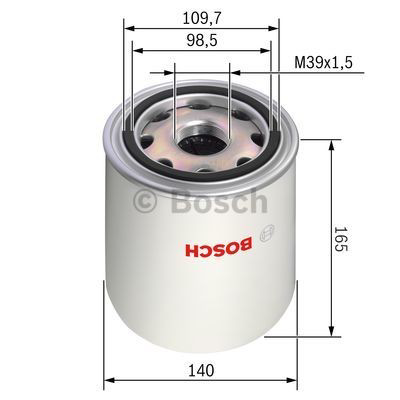 Compre 0986628254 Bosch Filtro de secador de ar (separador de umidade e óleo) (TRUCK)