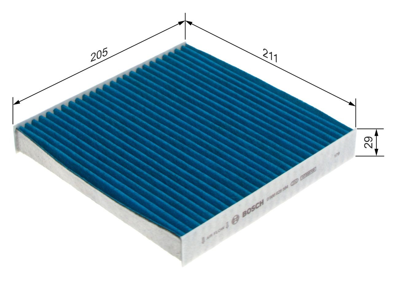 Filtro de salão para Honda Civic X FC, FK