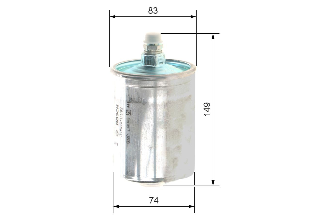 Filtro de combustível Bosch 0986AF8092 preço, a partir de 22,92 USD
