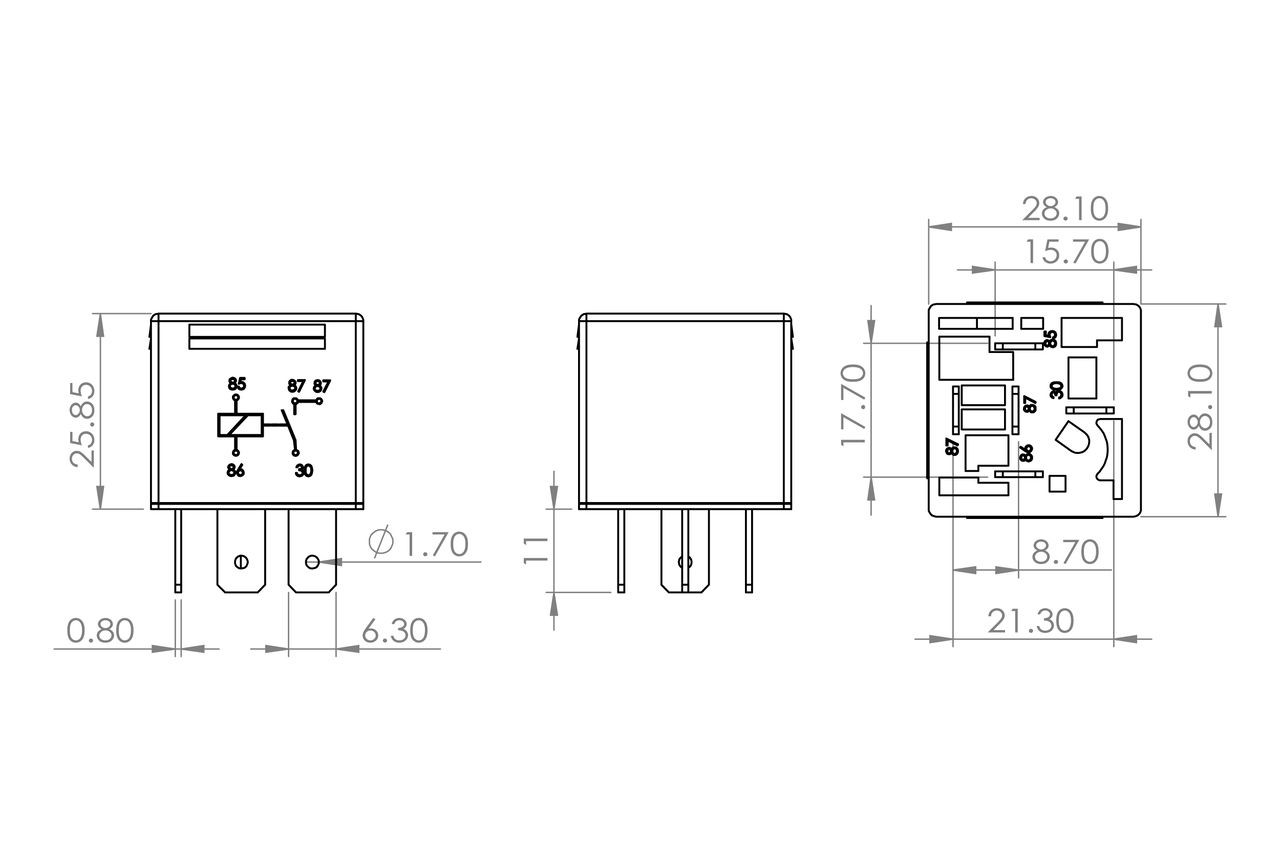 0986AH0251 Bosch Relê elétrico multifuncional