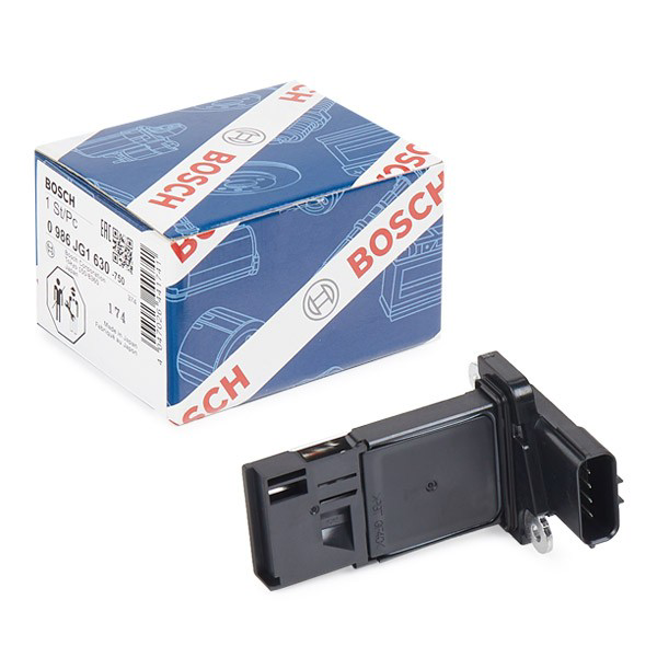 Compre 0986JG1630 Bosch Sensor de fluxo (consumo) de ar, medidor de consumo M.A.F. - (Mass Airflow)