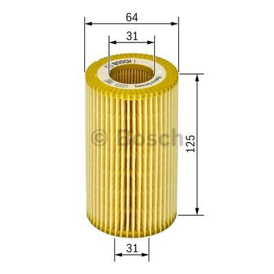 Filtro de óleo 1457429244 Bosch
