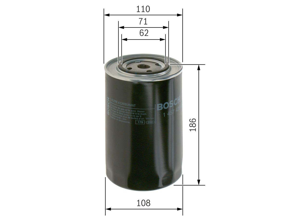 Filtro de combustível Bosch 1457429681