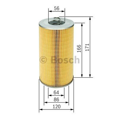 Filtro de óleo 1457429735 Bosch