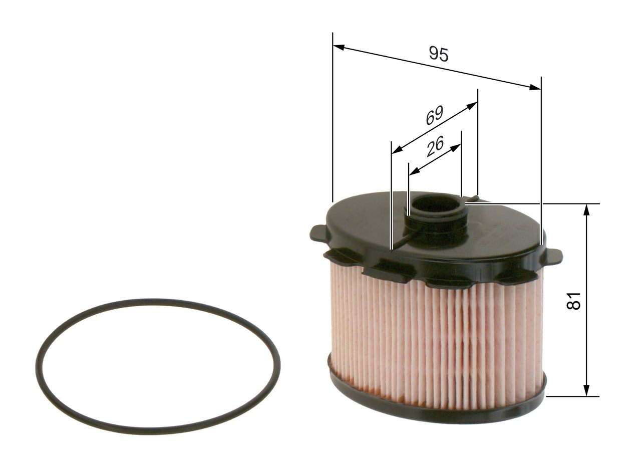 Filtro de combustível 1457431703 Bosch